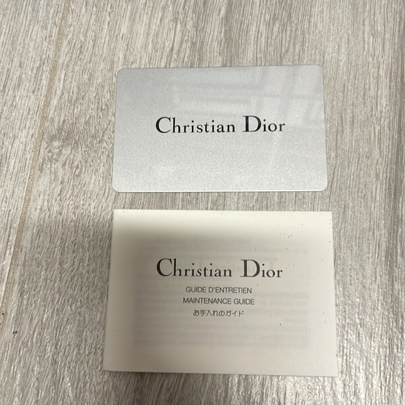 VINTAGE Dior handbag, satchel. Denim and orange print. - Picture 10 of 11